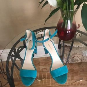 Nine West Pruce Block Heel in Teal